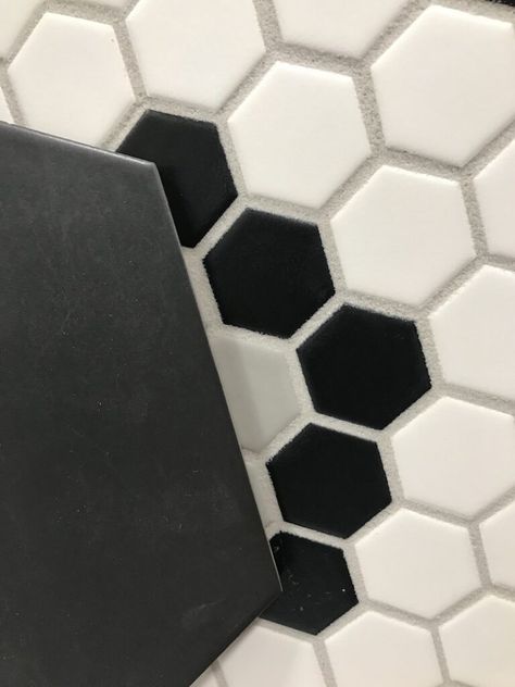 5 Best Grout Colors For Subway Tile Subway Tile Grout, Mapei Grout Colors, Tile Grout Color, Grout Colors, Black Hexagon Tile, Bathroom Grout, Gray Grout, Grey Mosaic Tiles, White Hexagon Tiles