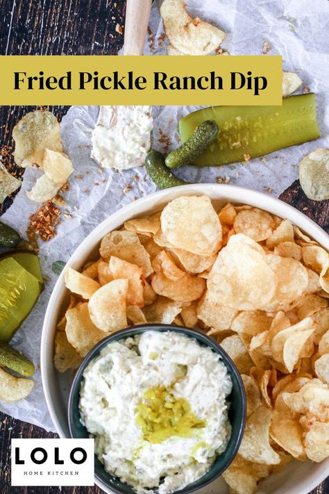 Alpastor Recipe, Pickle Ranch Dip, Creamy Ranch Dip, Pickle Ranch, Healthy Dressings, Chips Potato, Pretzel Chips, Gluten Free Recipes Appetizers, Hidden Valley Ranch Dressing