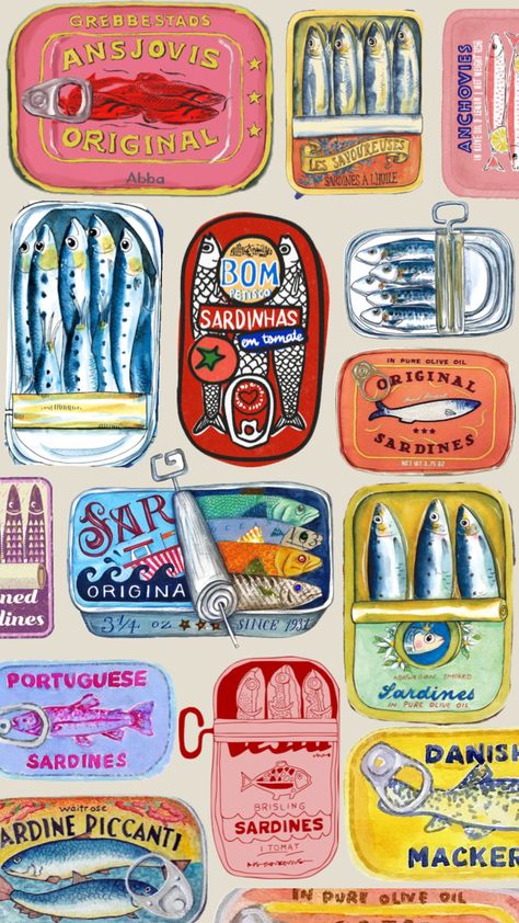 #fish Tinned Fish, Stavanger, Phone Wallpaper Patterns, Arte Inspo, Google Lens, Art Collage Wall, Grocery List, Food Waste, Meal Planner