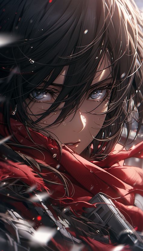 Mikasa Ackerman Wallpapers, Mikasa Ackerman Icon, Mikasa Anime, Eren Aot, Fotografi Iphone, Hd Anime Wallpapers, Cool Anime Backgrounds, K Wallpaper, Mikasa Ackerman