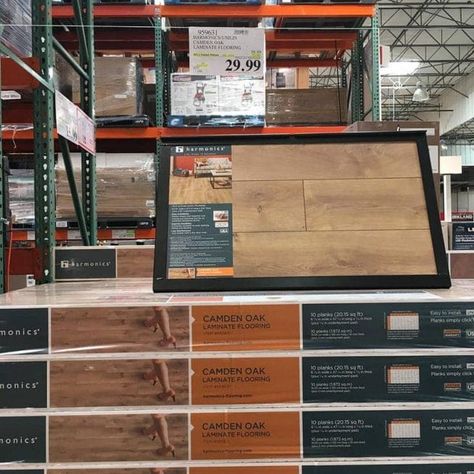 Costco Floors: Harmonics Camden Oak - Petite Modern Life Costco Flooring, Costco Laminate Flooring, Laminate Flooring Colors, Reclaimed Flooring, Flooring For Stairs, Armstrong Flooring, Oak Laminate Flooring, Laminate Floors, Oak Laminate