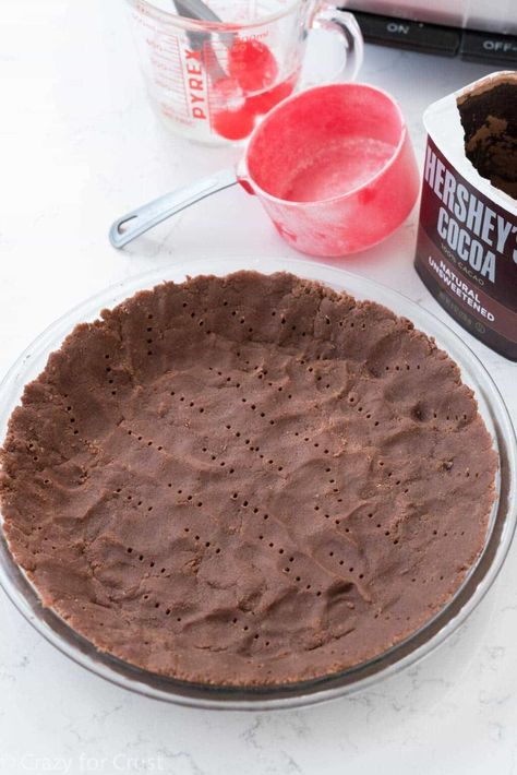 Butter Crust Recipe, Chocolate Pie Crust, Tarte Vegan, Chocolate Mousse Pie, Pie Crust Recipe Easy, Vegan Pie Crust, Gluten Free Pie Crust, Crazy For Crust, Easy Pie Crust