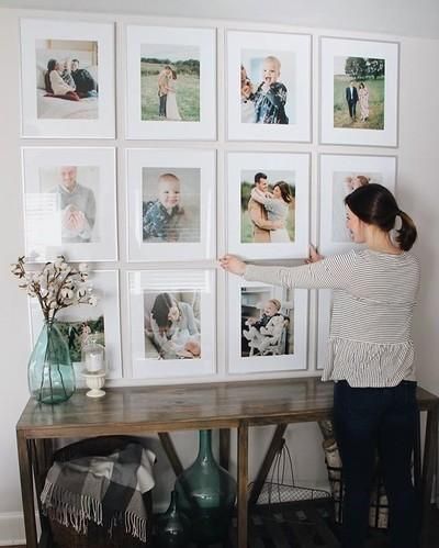 Soooo smitten with my gallery wall! It's the perfect statement piece in our family room. All of the source links + my 'how-to' are live #ontheblog! #HillHouse #gallerywall #howto #lifestyleblog Photo Walls, Geek Decor, Gallery Wall Ideas, New House Decor, Our First Home, Photo Display, New Home Decor, Gallery Walls, Wall Gallery