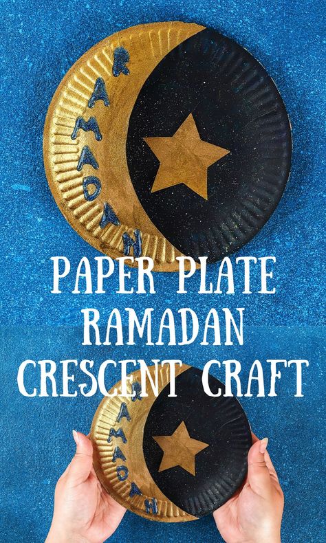 Ramadan Preschool, Painted Plate Ideas, Ramadan Craft, Eid Activities, Islamic Crafts, Ramadan Celebration, Class Door, Lantern Craft, Plate Ideas