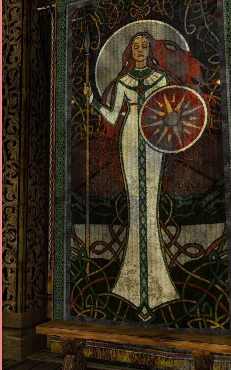 A tapestry of Ïone hanging in a corridor Rei Arthur, Medieval Aesthetic, Disney Brave, Fantasy Aesthetic, Disney Films, Medieval Fantasy, Dragon Age, Beauty Fashion, Beauty And The Beast