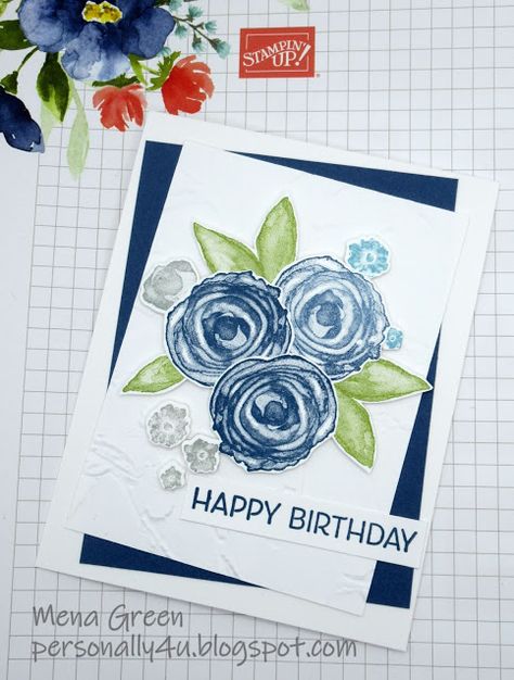 Artistically Inked, Happy Birthday Blue, Stampin Up Card, Stamp Projects, Fancy Fold Cards, Class Projects, Card Kits, Color Ink, Stamping Up Cards