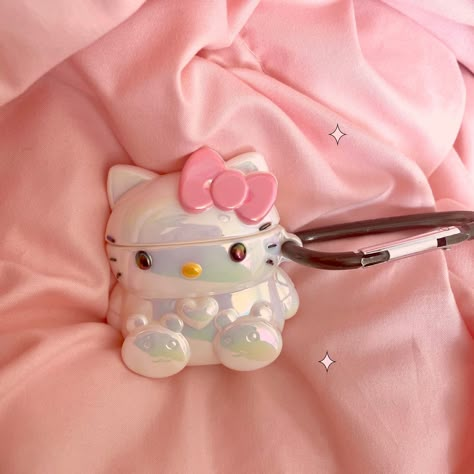 Hello Kitty Airpods Case Aesthetic, Cute Pink Airpods Case, Hello Kitty Air Pod Case, Airpod Cases Cute, Airpod Aesthetic Case, Y2k Airpods Case, Coquette Airpod Case, Sanrio Airpods Case, Hello Kitty Airpods Case