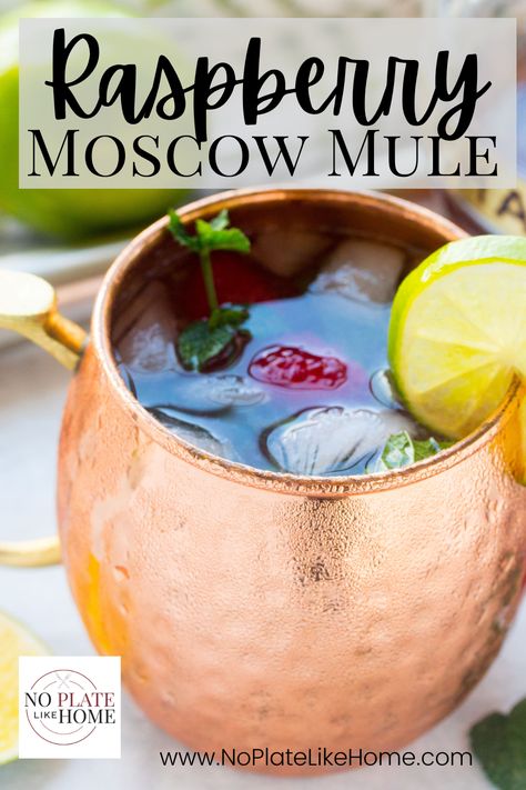 Raspberry Moscow Mule, Raspberry Mule, Vodka Mule, Moscow Mule Drink, Ginger Soda, Reception Cocktail, Moscow Mule Cocktail, Moscow Mules, Vodka Lime