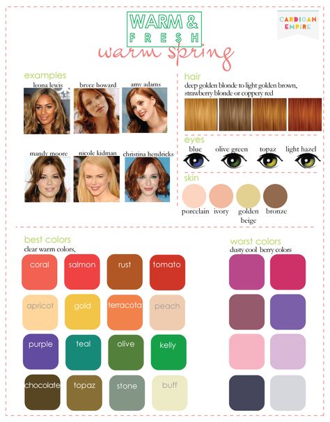 Warm Spring Color Palette, Light Spring Color Palette, Colour Codes, Light Spring Colors, Blond Ombre, True Spring, Colour Analysis, Clear Spring, Mode Tips