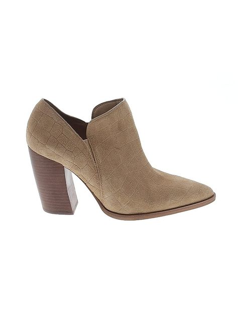 Vince Camuto Ankle Boots Size: 10 Shoes - used. No Fabric Content | Vince Camuto Ankle Boots: Tan Shoes - Size 10