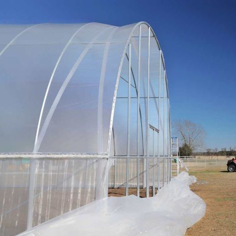 Greenhouse Plastic Film | Learn How to Attach Plastic to Greenhouse - Bootstrap Farmer Homemade Greenhouse, Free Garden Planner, Greenhouse Frame, Greenhouse Cover, Best Greenhouse, Build A Greenhouse, Family Flowers, Pressure Treated Wood, Greenhouse Plans