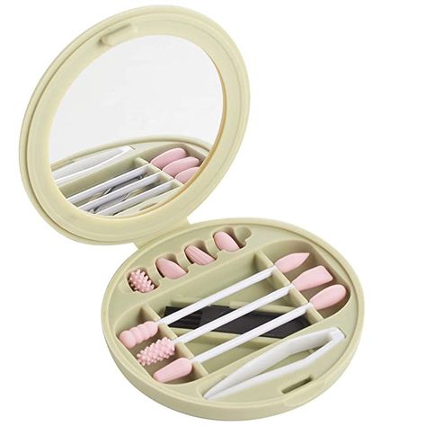 Strogem Reusable Cotton Swabs with 1 Mirror for Makeup Application and Cleaning, Multifunctional Portable Washable Silicone Q-Tip (green) Q Tips, Mirror For Makeup, Mirrors For Makeup, Hair Care Tools, Beauty Routine Tips, Green Nail Designs, Makeup And Beauty Blog, Cotton Swabs, Ear Cleaning