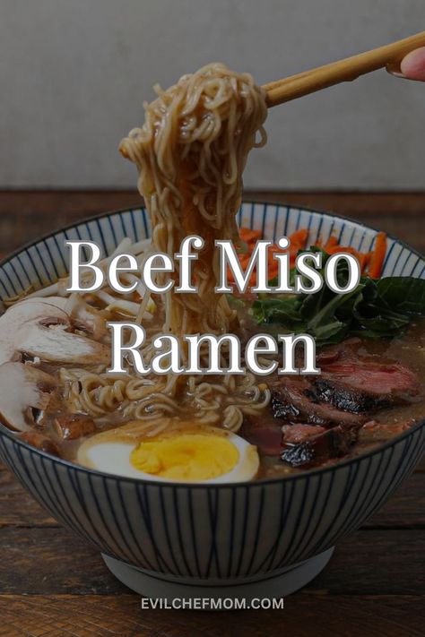 Beef Miso Ramen Artichoke Soup, Parmesan Soup, Beef Sirloin, Salad Sauce, Food Substitutions, Spicy Chili, Hard Boiled Eggs, Breakfast Dessert, Boiled Eggs