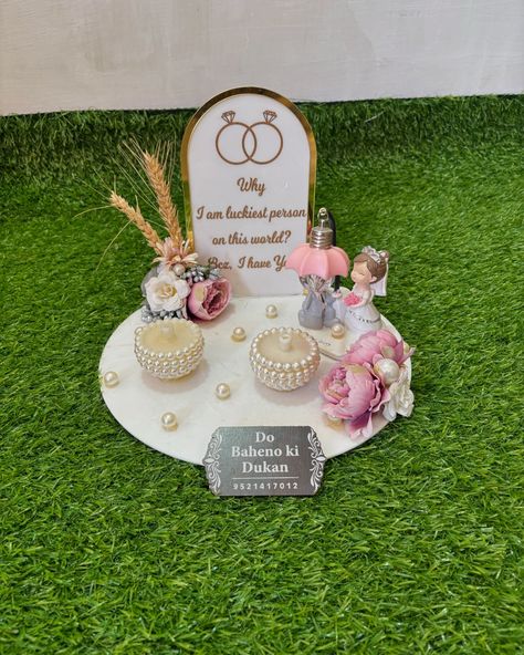 Yeh stunning ring ceremony platter aapke special moment ke liye perfect he @do_baheno_ki_dukan 💍✨ #RingCeremony #ForeverBeginsHere #DoBahenoKiDukaan #CeremonyEssentials #ElegantPlatter #WeddingDecor #TrendingDecor #engagementvibes Ring Ceremony Platter, Ring Ceremony, Rings Ceremony, Trending Decor, Wedding Decorations, In This Moment, Ring, Quick Saves