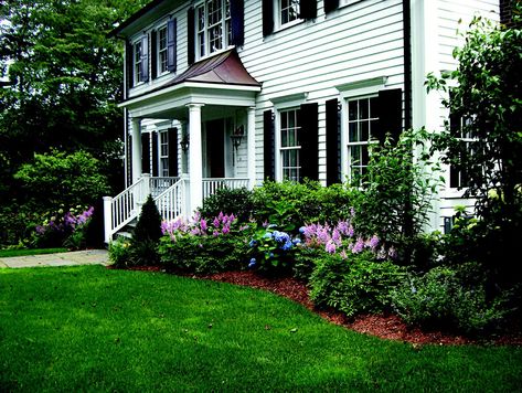 Foundation Planting Basics - This Old House Landscaping Around House, Porch Landscaping, House Foundation, Foundation Planting, Front Landscaping, Cottage Style Homes, Garden Shrubs, This Old House, Home Landscaping