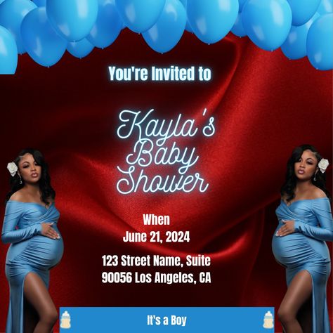 Baby Shower Flyer, Diy Baby Boy, Invitation Diy, Baby Shower Templates, Invitation Baby Shower, Gold Birthday, Diy Baby, Youre Invited, Birthday Bash