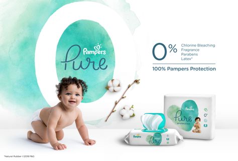 Say Goodbye to Compromise, Say Hello to Pampers Pure Protection That Works | Business Wire Hair Poster Design, Poster Design Kids, Period Supplies, Kids Branding Design, Maternity Pads, Baby Ads, Fb Banner, Monkey Logo, Baby Products Packaging