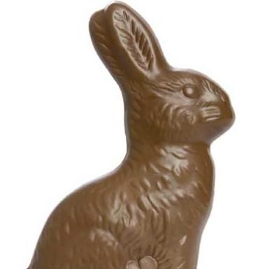 try making your own easter candy. Bunny Cardboard, Fun Easter Decorations, Cardboard Standup, Chocolate Rabbit, Life Size Cutouts, Easter Event, Chocolate Easter Bunny, Elf Movie, Family Easter