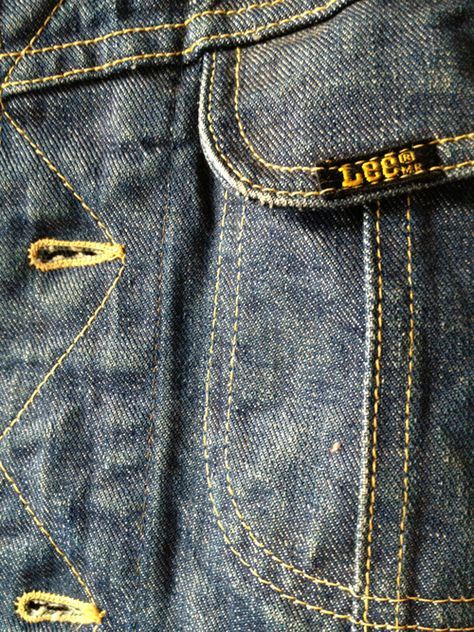 The vintage Lee jean jacket at PTC Lee Jacket, Lee Denim Jacket, Men's Denim Style, Denim Inspiration, American Jeans, Western Jacket, Denim Wear, American Denim, Lee Denim