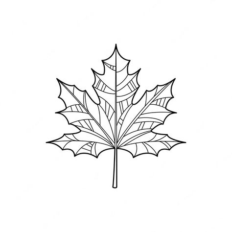 Maple Leaf Drawing, Crewel Embroidery Patterns, Fox Tattoo, Leaf Drawing, Hand Drawn Vector, Old School Tattoo, Hand Embroidery Patterns, Flower Images, Funky Art