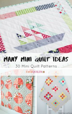 We can never get enough of scrap quilts, which is why we love this gorgeous scrap quilt tutorial that's part trip around the world, part granny block. This Checkered Garden Quilt Tutorial is the perfect way to clean out your fabric stash, and uses mini around the world quilt blocks to create its unique pattern. This easy quilt project mixes mini squares with small strips, so it's a great way to combine some quilting basics. This &lt;a href=&quot;https://www.fave... Block Quilt Ideas, Holiday Quilt Patterns, Boat Quilt, Mini Quilt Patterns, Quilts Patterns, Hanging Quilts, Block Quilt, Lap Quilts, Miniature Quilts