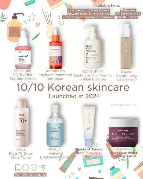 Excellent Korean skincare, launched in 2024 — you don’t want to miss out! ▫️ Medicube PDRN Pink Peptide Serum — an innovative anti-aging ampoule that feels nourishing on the skin and smells good. ▫️ Round Lab Soybean Panthenol Ampoule — the brand recently launched their new barrier-repairing line, and I’ve only tried the ampoule so far. It’s beyond amazing! ▫️ SOME BY MI Lacto Soy Mild Peeling Bubble Cleanser — a gentle exfoliating cleanser that makes the skin silky soft and clean without ... Peptide Serum, Black Rice, Exfoliating Cleanser, Oil Cleanser, Korean Skincare, Black Rose, Smell Good, Serum, Product Launch