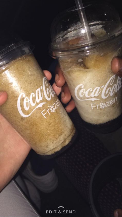 Coca - cola frozen 🥛 great drink with a taste of coke ofcours 👍 Frozen Coke Aesthetic, Frozen Coke, Mcdonald's Aesthetic, Cola Drinks, Coke Cola, Caving, Summer Is Coming, Summer Bucket Lists, Summer Bucket