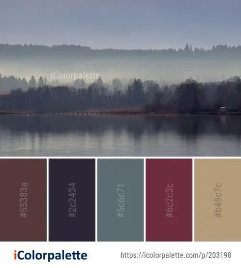 Twilight Color Palette, Twilight Color, Colorful Landscape, Color Palette, Color