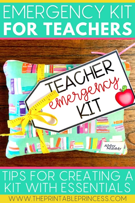 Emergency Kit Gift, Teacher Care Package, Emergency Kit Essentials, Teacher Emergency Kit, Teacher Survival Kit, Survival Kit Gifts, School Survival Kits, Survival Kit For Teachers, Teacher Survival