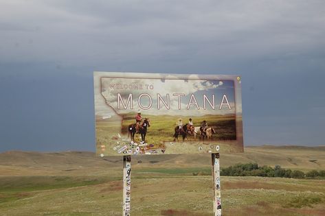 November 13, 2019: Welcome to Montana Montana Welcome Sign, Montana Sign, Devney Perry, Montana Travel, Emily Henry, Book Aesthetics, Red Rocks, Happy Travels, Travel Time