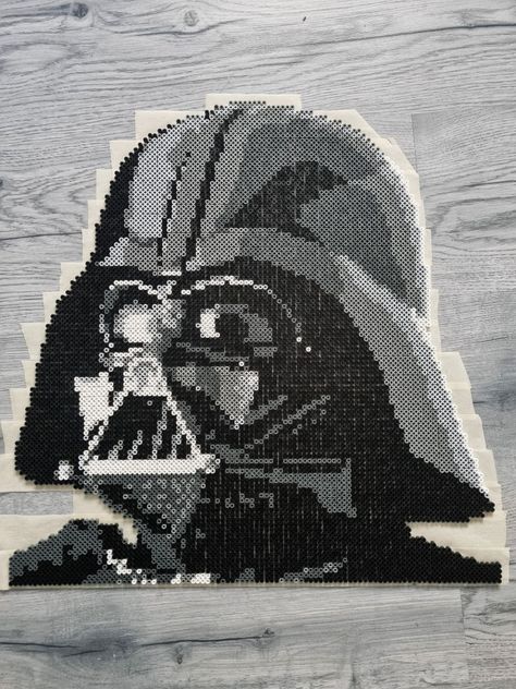 Darth Vader Perler Beads, Perler Star Wars, Star Wars Perler Bead Patterns, Star Wars Pixel Art, Star Wars Perler Beads, Lego Mosaic, Geeky Craft, Fantasy Cross Stitch, Kandi Ideas