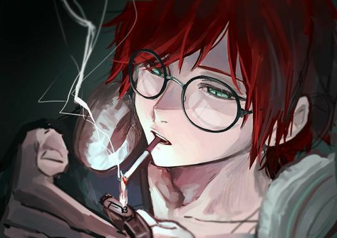 Lauren Iroas, Red Hair Green Eyes, Anime Boys, Green Hair, Green Eyes, Art Works, Red Hair, Art Style, Anime Boy