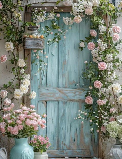 Aesthetic Door, Baby Photoshoot Boy, Angel Artwork, Cottage Garden Design, Cool Doors, Pencil Drawings Easy, Girly Room, Cottage Art, Outdoor Flowers