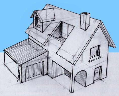 Ein Haus zeichnen mit Perspektive. Hier zeige ich wie man es machen könnte :)  https://youtu.be/6T-Qm-FNVAA 3d House Drawing, Framing Construction, Perspective Drawing Architecture, Architecture Drawing Plan, Isometric Drawing, Building Sketch, Architect Drawing, Drawing Architecture, Architecture Design Sketch