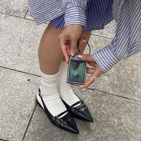 Heels And Socks, Pointy Heels, White Socks, Shoe Inspo, Mini Short, Curated Vintage, Mode Inspo, After Hours, Dream Shoes