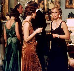 The infamous green dress from "Gosford Park" that I automatically associate with the 1920s-1930s ("such a trying color"). Best British Movies, Gosford Park, Jeremy Northam, Magic In The Moonlight, The Hunting Party, Kelly Macdonald, Robert Altman, Jean Renoir, Emily Watson