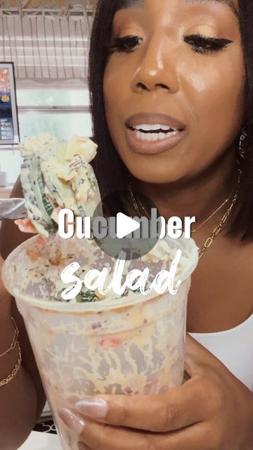 Adrianne M Brignac Gradney on Instagram: "At this point I’m OBSESSED! Have you tried this yet???? #viralcucumbersalad #cucumbersalad #logancucumber" Cucumber Cobb Salad, Cucumber Salad With Crab Meat, Cucumber Salad Cream Cheese, Crab Cucumber Salad, Cucumber Salad Tiktok, Cucumber Crab Salad, Crab Meat Salad, Mexican Street Corn Salad Recipe, Mexican Street Corn Salad