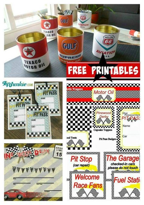 Pinewood Derby Free Printables-jpg Monster Truck Birthday Party Ideas Food, Vintage Car Party, Cub Scout Activities, Camping Crafts For Kids, Derby Ideas, Hot Wheels Birthday, Pinewood Derby Cars, Monster Trucks Birthday Party, Race Car Birthday Party