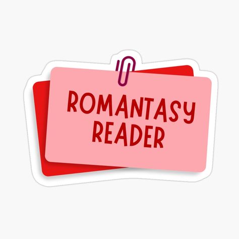 Get my art printed on awesome products. Support me at Redbubble #RBandME: https://www.redbubble.com/i/sticker/Romantasy-reader-by-Gwendesigns/162191678.EJUG5?asc=u Lovers Stickers, Books Stickers, Reading Boards, Bookish Stickers, Book Stickers, Journal Stickers, A R, Sticker Design, Book Lovers