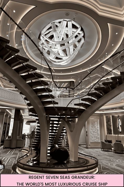 Regent Seven Seas Grandeur: Ultra-Luxury Cruising - MORE TIME TO TRAVEL Enchanted Tree, Time To Travel, Seven Seas, Luxury Cruise, Pacific Rim, Tree Sculpture, Cruise Vacation, Town And Country, The Bar