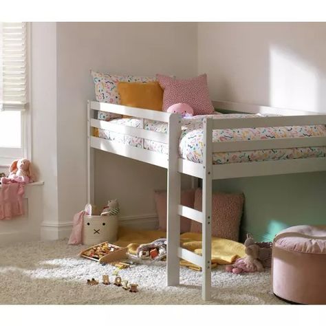 Kids Beds | Toddler Beds | Cabin Beds | Bunk Beds | Argos White Kids Bed, Small Kids Bedroom, High Sleeper Bed, Mid Sleeper, Mid Sleeper Bed, Cabin Bed, Wall Panels Bedroom, High Beds, Kids Mattress