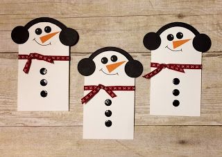 Money Holders Ideas, Holiday Gift Card Holders, Christmas Gift Tags Handmade, Gift Cards Money, Christmas Gift Card Holders, Christmas Money Holder, Holiday Gift Card, Snowman Cards, Gift Holders