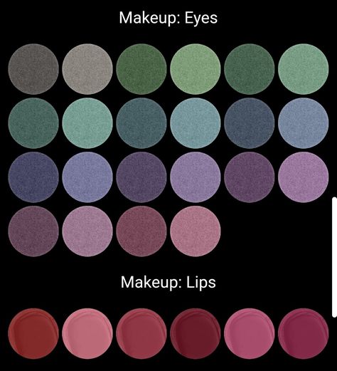 Deep Winter Eyeshadow Looks, Deep Winter Eyeshadow, Deep Winter Eyeshadow Palette, Deep Winter Lipstick Colors, Deep Winter Makeup Looks, Dark Winter Color Palette, Winter Pallet, Deep Winter Palette Outfits, Winter Skin Tone