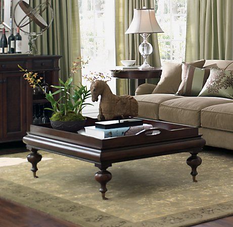 Restoration Hardware Estate coffee table 2007 Highest Form Of Flattery, Modern House Interior Design, Elegant Living Room Furniture, Centre Table Living Room, Living Room Decoration Ideas, Center Table Living Room, Modern Console Table, Colourful Living Room Decor, Room Decoration Ideas