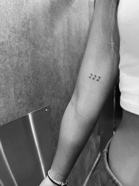 222 Forearm Tattoo, Fine Line 333 Tattoo, Dainty 222 Tattoo, 222 Tattoo Fine Line, 222 Fine Line Tattoo, Angel Numbers 222 Tattoo, 222 Tattoo Design Fonts, Small Tattoo Ideas Angel, 222 Wrist Tattoo