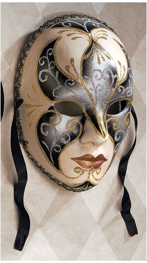 1171 Diy Paper Mache, Paper Mache Mask, Venetian Masquerade Masks, Venice Mask, Venetian Carnival Masks, Mask Painting, Mask Wall, Carnival Of Venice, Mask Masquerade