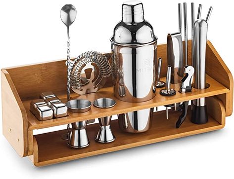 Bar Set Up For Party, Cart Bar Ideas, Mixology Party, Mixology Kit, Shaker Bar, Mocktail Bar, At Home Bar, Bartending Kit, Bartender Kit