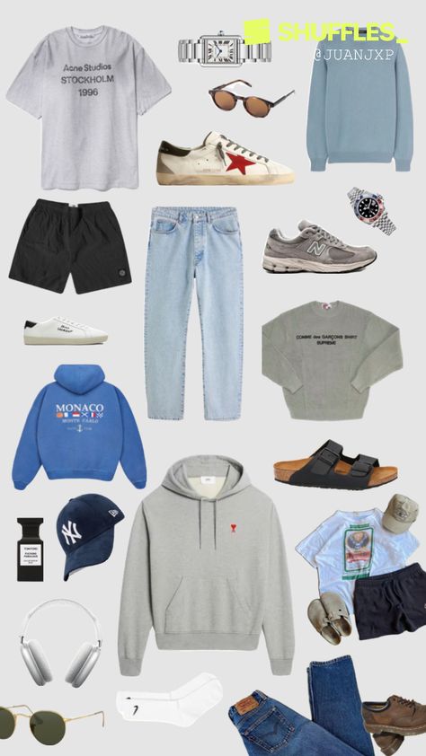 Created by juanjxp on Shuffles Tomboy Capsule Wardrobe, Rich Boy Outfits, Casual Athletic Outfits, Surfer Boy Style, Boys Fall Outfits, Mens Casual Dress Outfits, Outfit Inspo Casual, Guys Clothing Styles, Fall Outfits Men