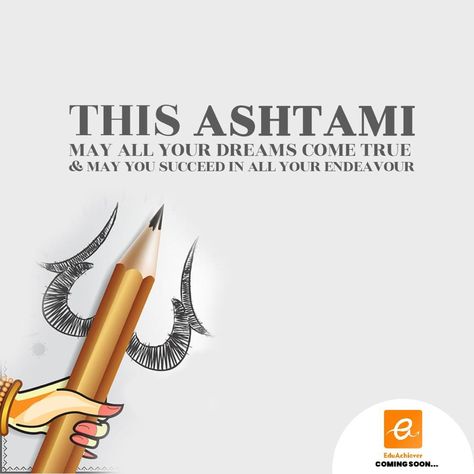 Durga Creative Ads, Ashtami Creative Ads, Durga Ashtami Creative Ads, Durga Ashtami, Jai Mata Di, Pencil Creative, Goddess Durga, Creative Advertising Design, Happy Rakshabandhan