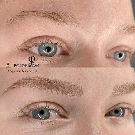 Microblading for Blondes: Is It Possible? Blonde Microblading, Blond Ash, Mircoblading Eyebrows, Eyebrow Before And After, Henna Eyebrows, Light Eyebrows, Bentuk Alis, Blonde Eyebrows, Black Eyebrows